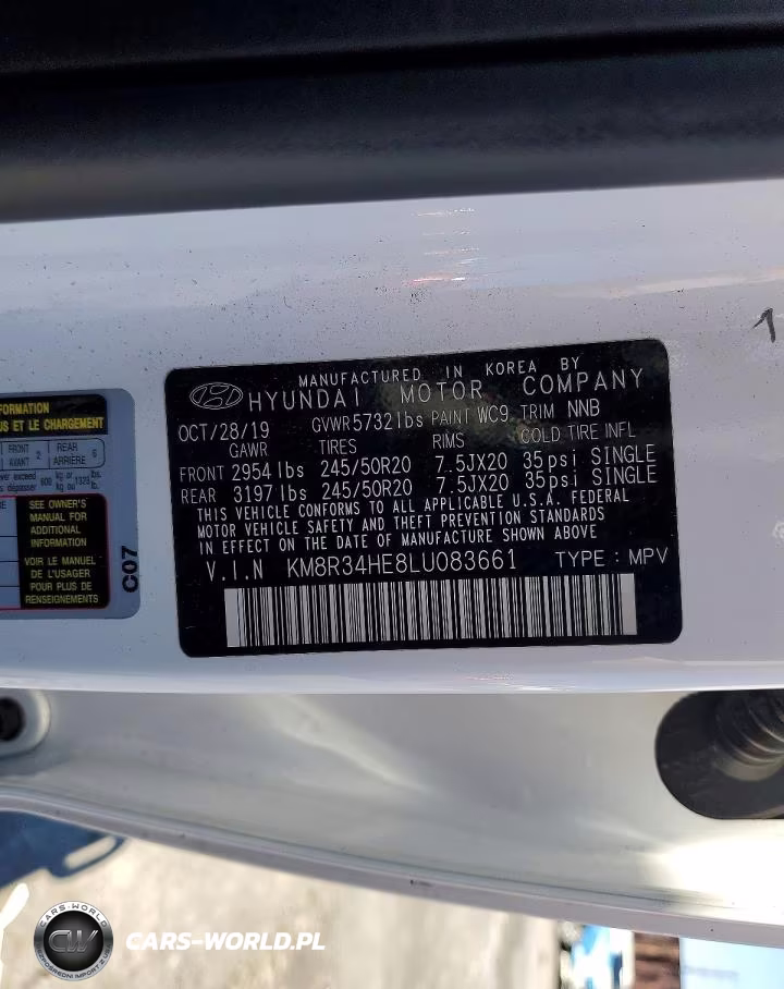 2020 Hyundai Palisade Sel VIN:KM8R34HE8LU083661 - 14