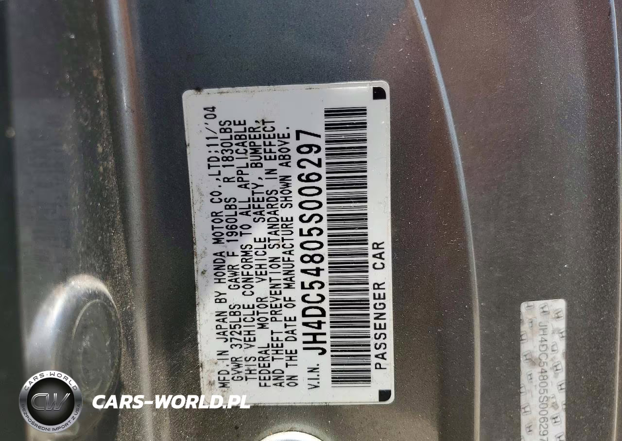 2005 Acura Rsx VIN:JH4DC54805S006297 - 12