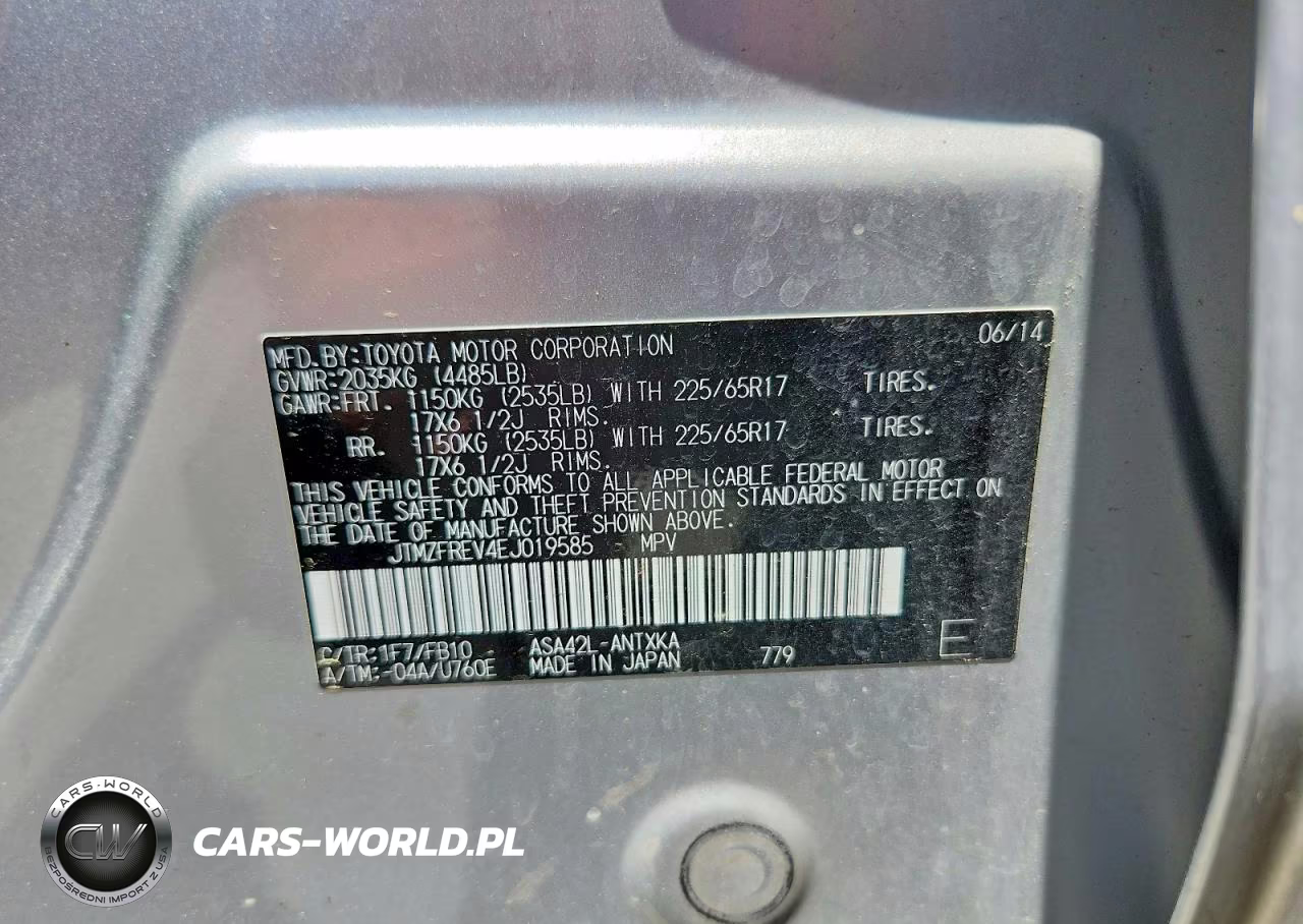 2014 Toyota Rav4 Le VIN:JTMZFREV4EJ019585 - 13