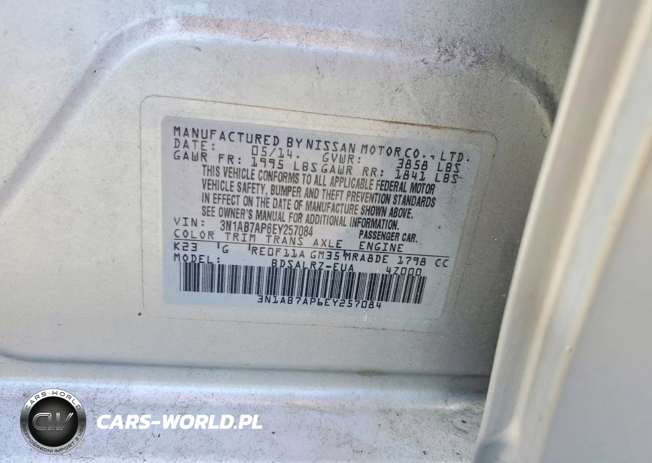 2014 Nissan Sentra Sr VIN:3N1AB7AP6EY257084 - 12