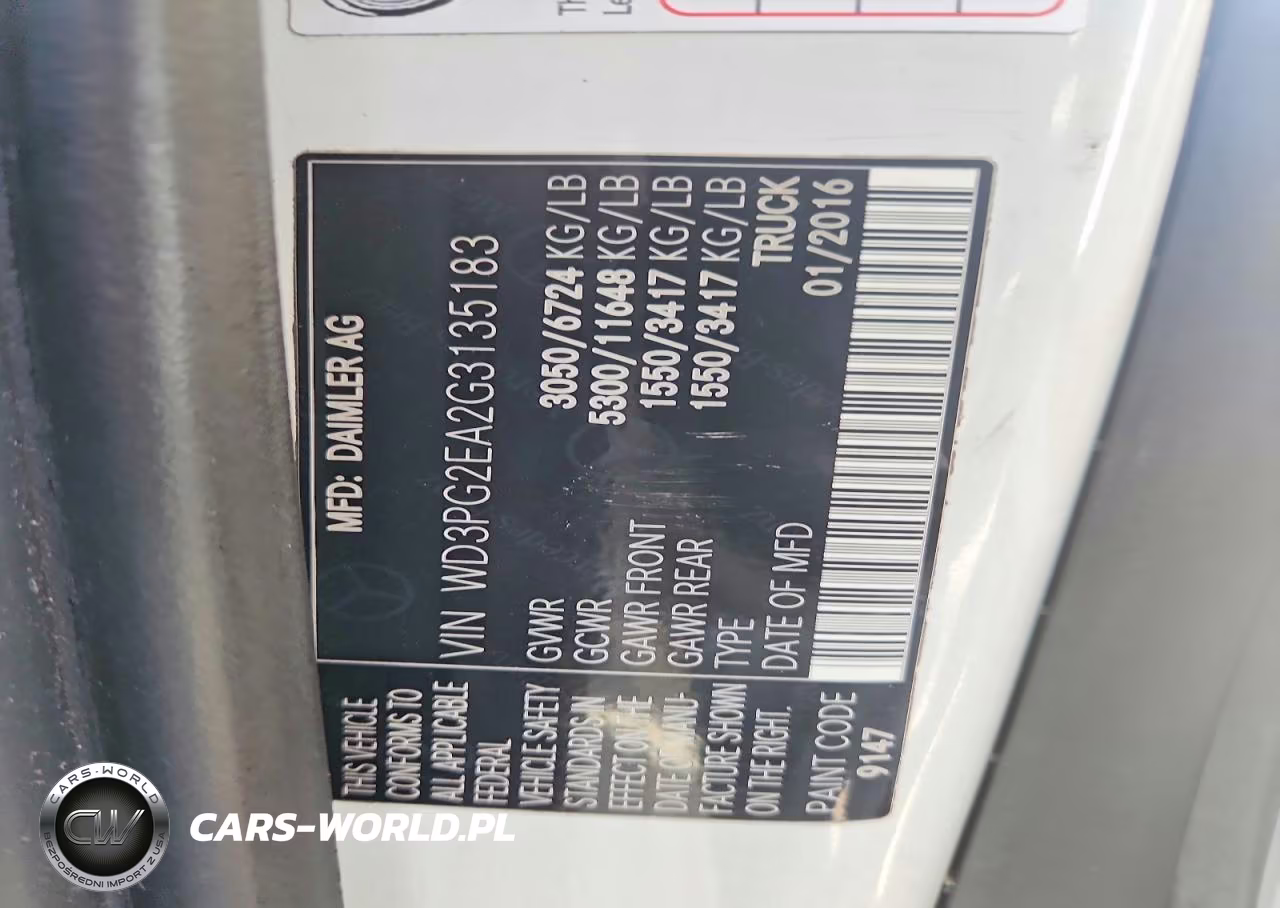 2016 Mercedes Benz Metris VIN:WD3PG2EA2G3135183 - 13