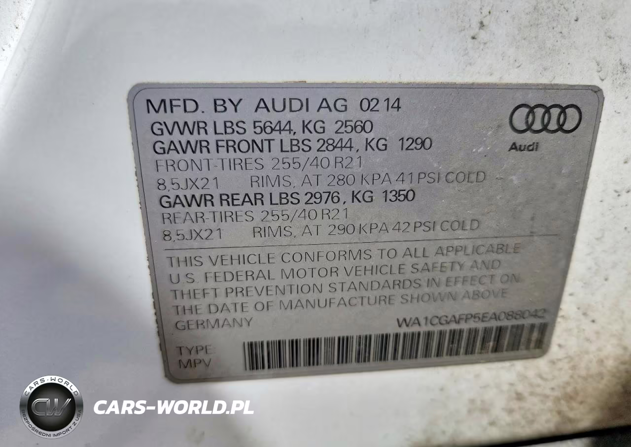 2014 Audi Sq5 Premium Plus VIN:WA1CGAFP5EA088042 - 14