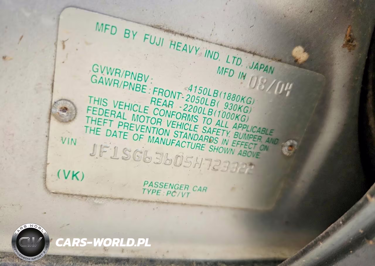 2005 Subaru Forester VIN:JF1SG63605H723322 - 14