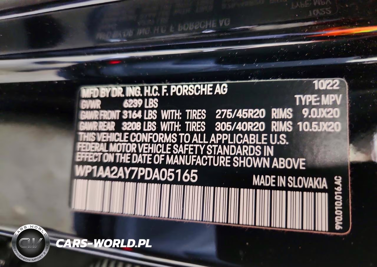 2023 Porsche Cayenne VIN:WP1AA2AY7PDA05165 - 14
