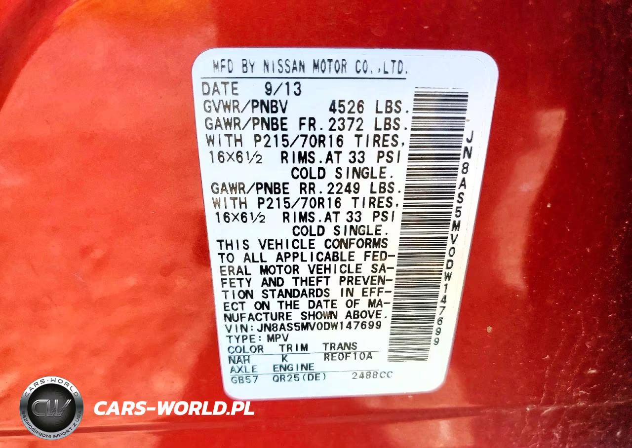 2013 Nissan Rogue S VIN:JN8AS5MV0DW147699 - 13