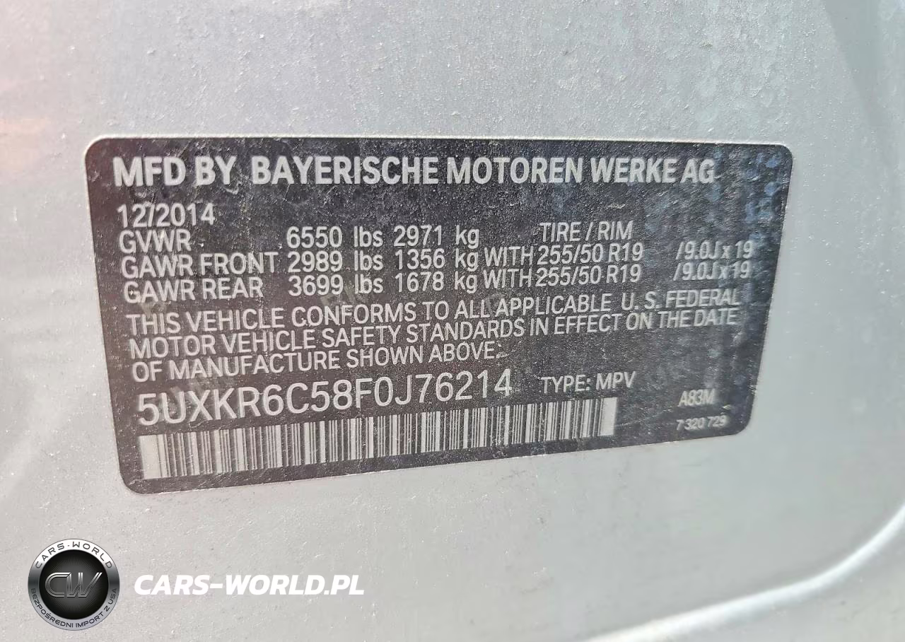 2015 BMW X5 xDrive50I VIN:5UXKR6C58F0J76214 - 13