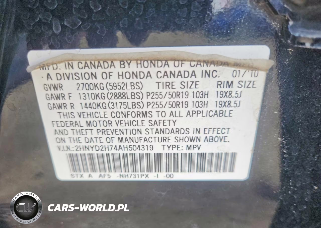 2010 Acura Mdx Advance VIN:2HNYD2H74AH504319 - 13