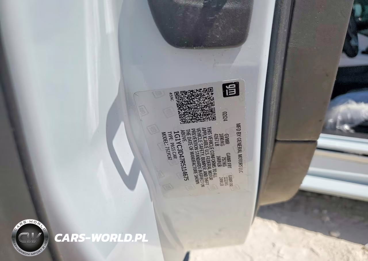 2024 Chevrolet Corvette Stingray 3Lt VIN:1G1YC3D47R5114675 - 12