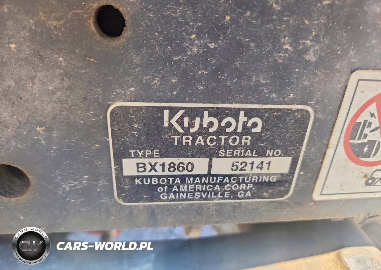 2008 Kubota Construction Equipment VIN:BX186052141 - 10