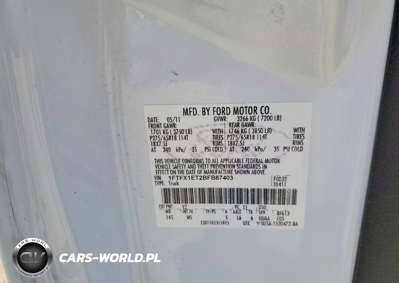 2011 Ford F150 Super Cab VIN:1FTFX1ET2BFB87403 - 12