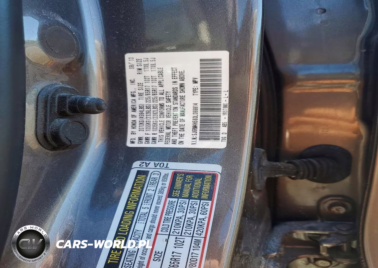 2013 Honda Cr-V Ex VIN:5J6RM4H56DL088814 - 13