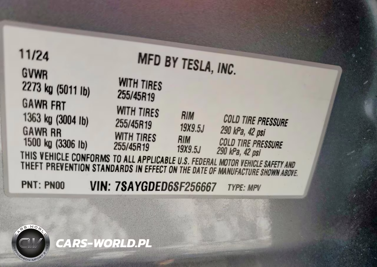 2025 Tesla Model Y VIN:7SAYGDED6SF256667 - 12
