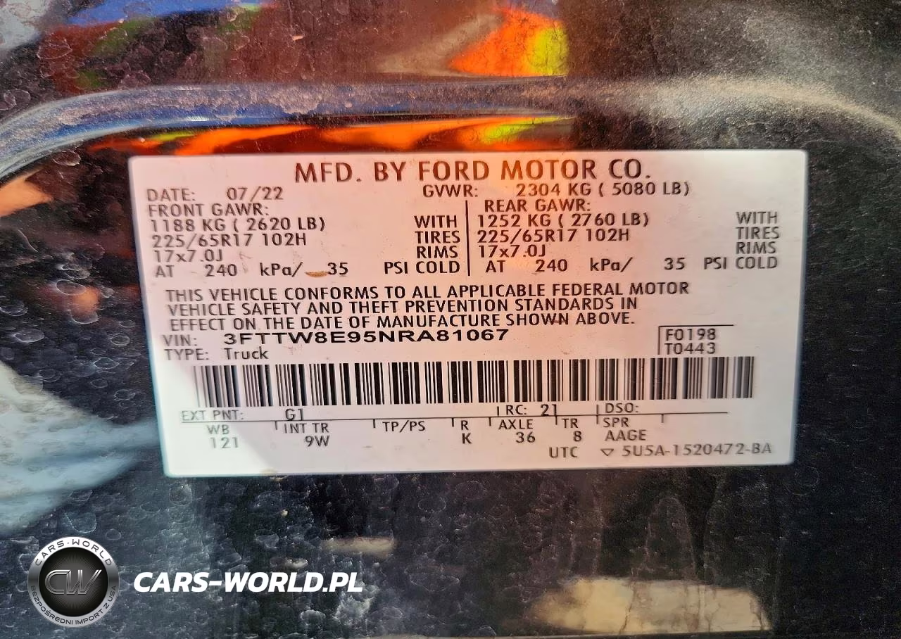 2022 Ford Maverick Xl VIN:3FTTW8E95NRA81067 - 12