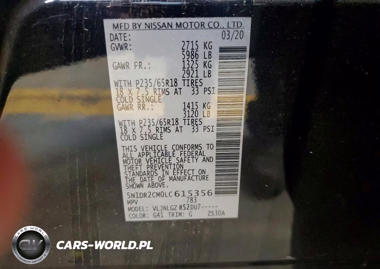 2020 Nissan Pathfinder Sl VIN:5N1DR2CM0LC615356 - 13
