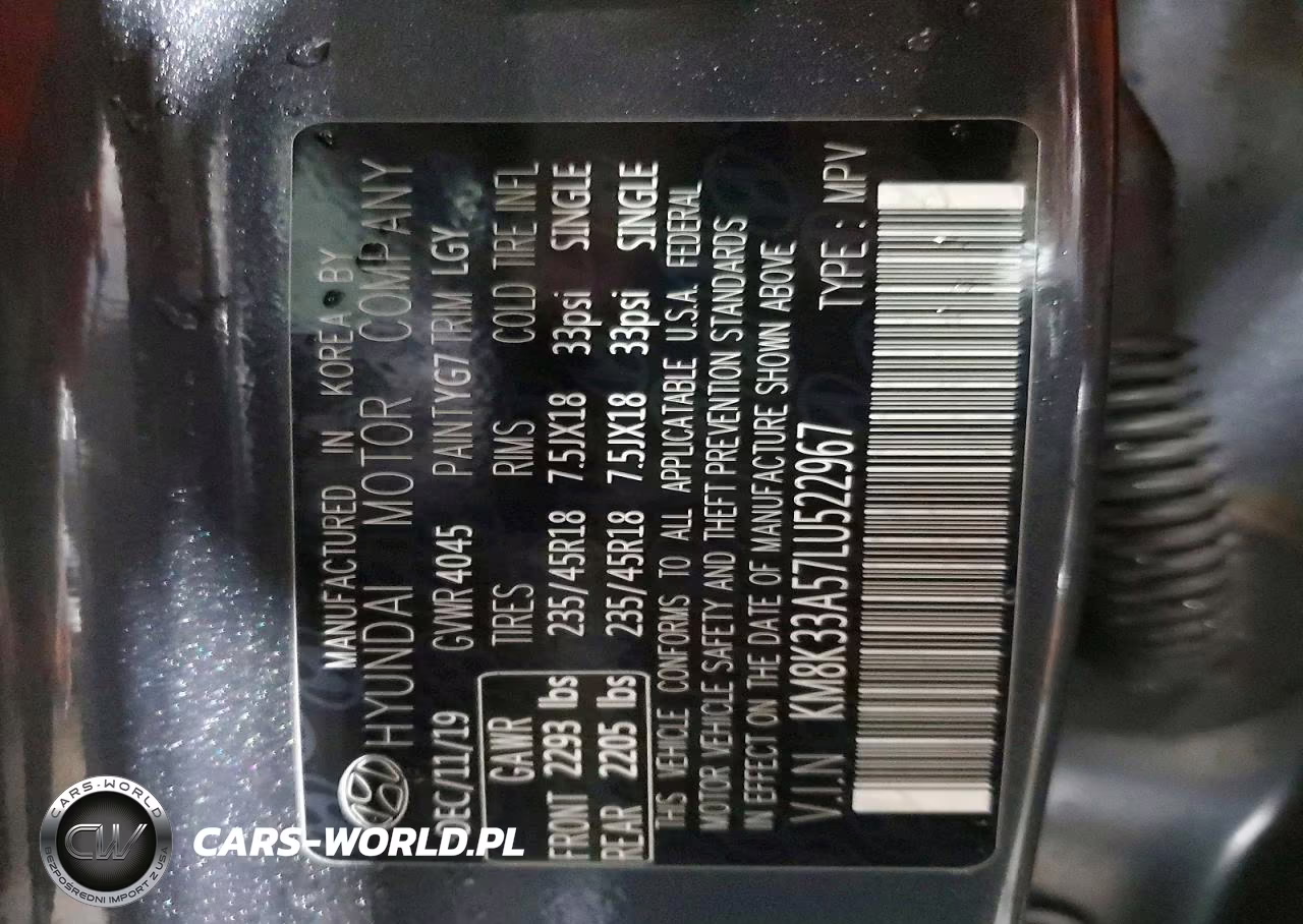 2020 Hyundai Kona Limited VIN:KM8K33A57LU522967 - 12