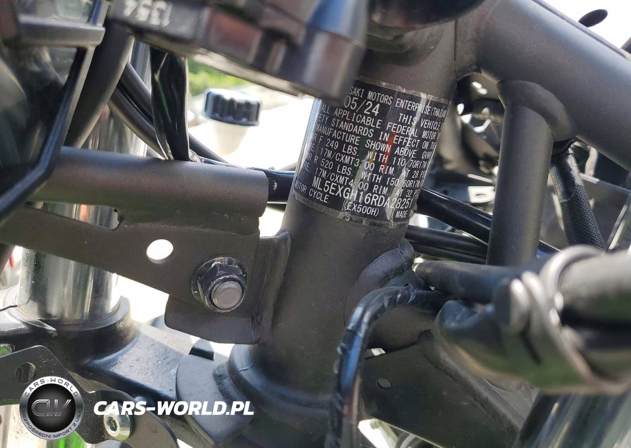 2024 Kawasaki Ex500 H VIN:ML5EXGH16RDA28251 - 9