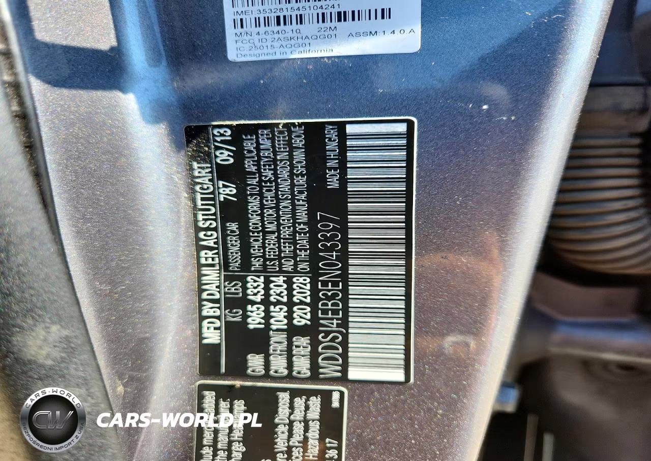 2014 Mercedes-Benz Cla250 VIN:WDDSJ4EB3EN043397 - 12