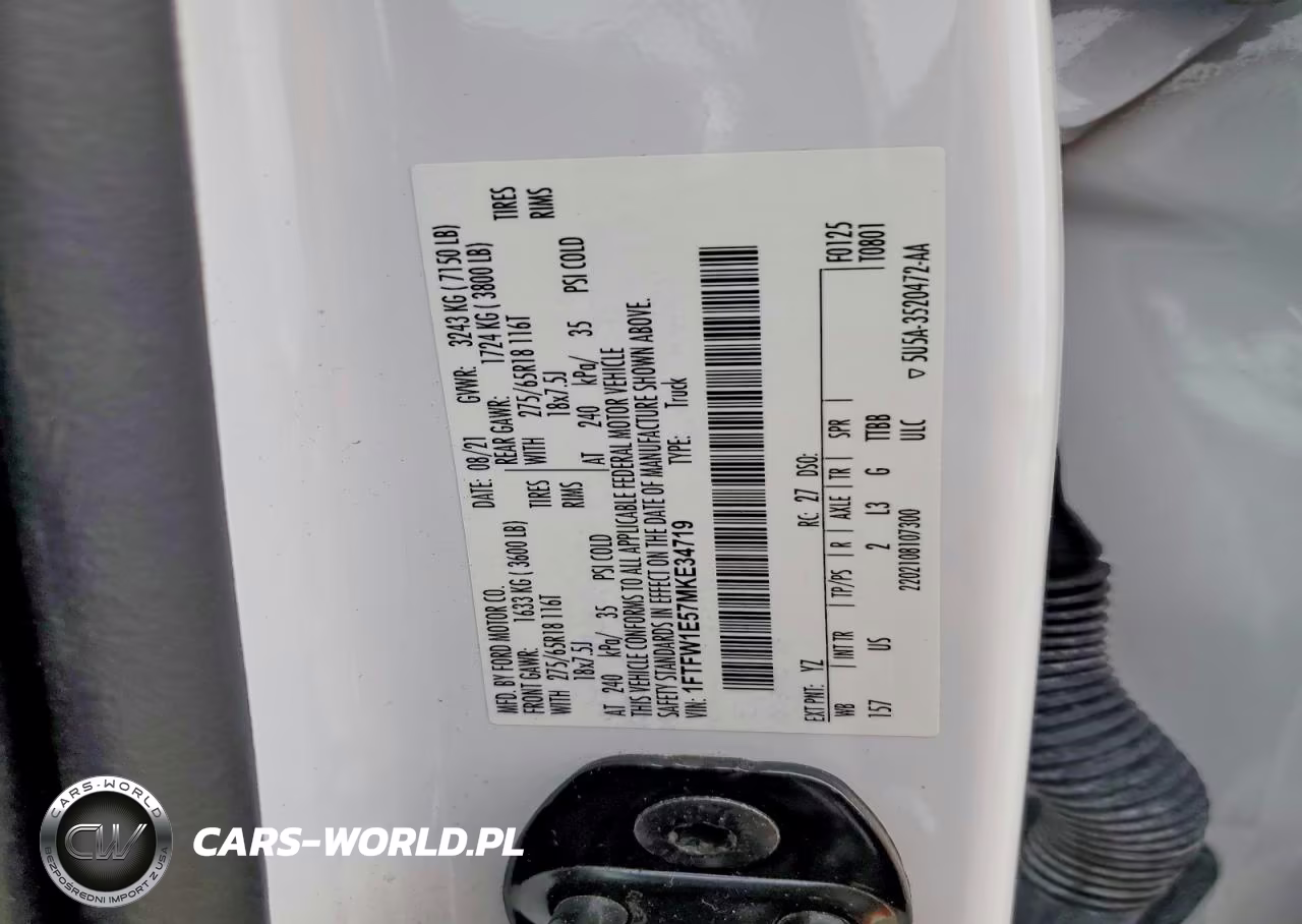 2021 Ford F150 Supercrew VIN:1FTFW1E57MKE34719 - 12
