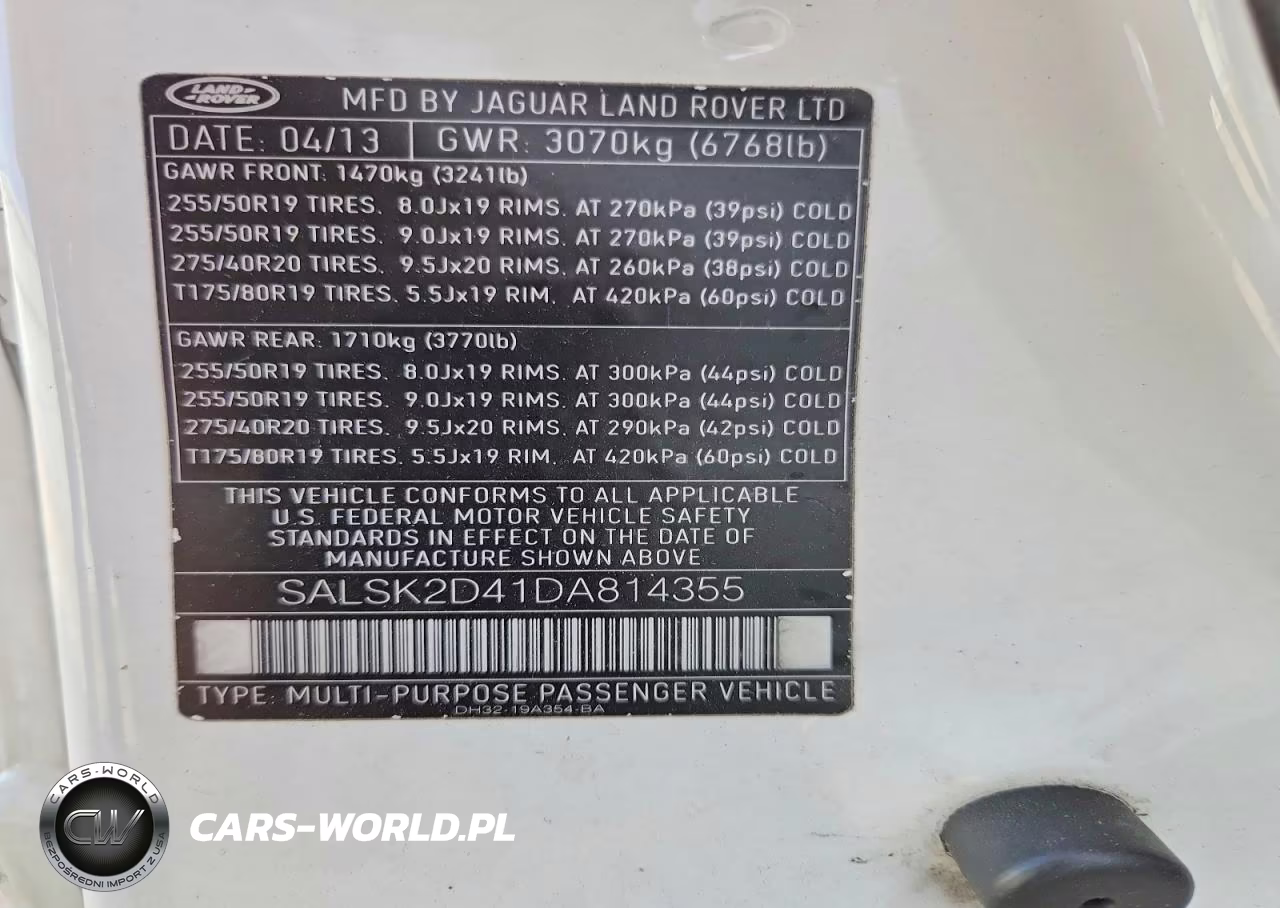 2013 Land Rover Range Rover Sport Hse Luxury VIN:SALSK2D41DA814355 - 13