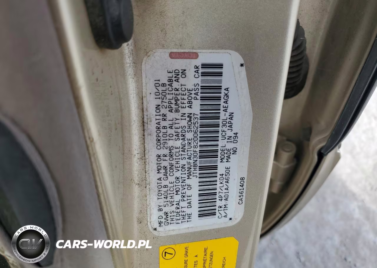 2002 Lexus Ls 430 VIN:JTHBN30F820062537 - 12