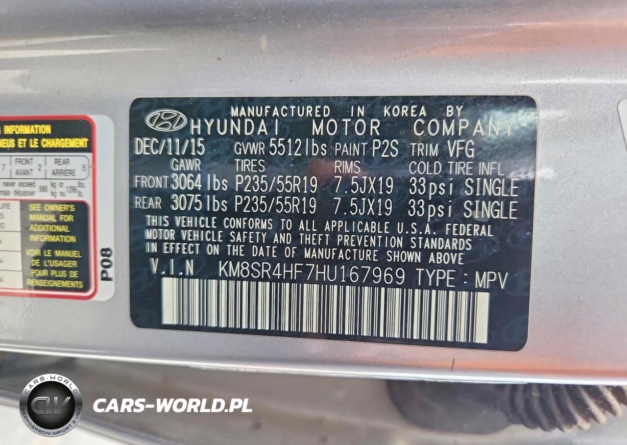 2017 Hyundai Santa Fe Se Ultimate VIN:KM8SR4HF7HU167969 - 13
