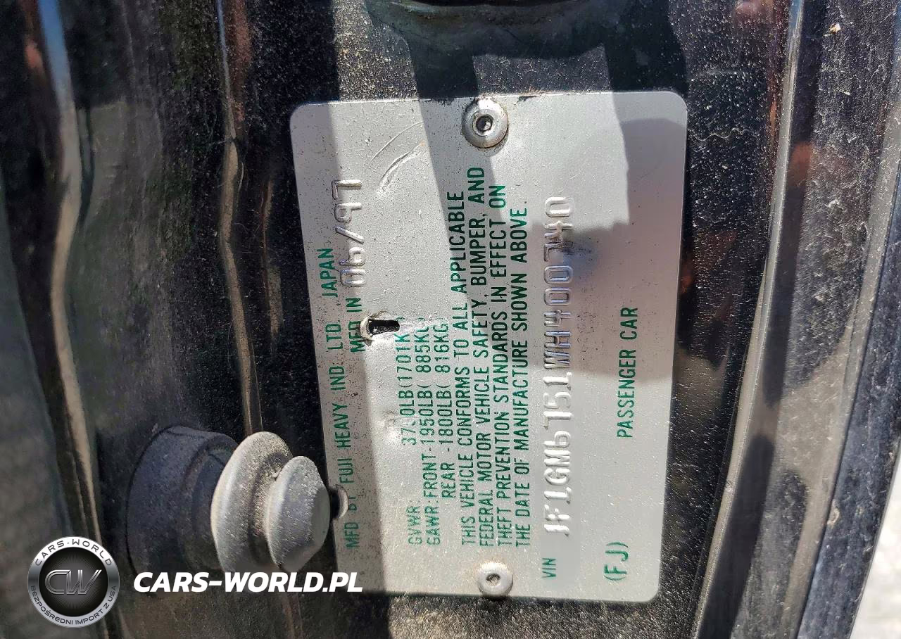 1998 Subaru Impreza Rs VIN:JF1GM6751WH400740 - 13