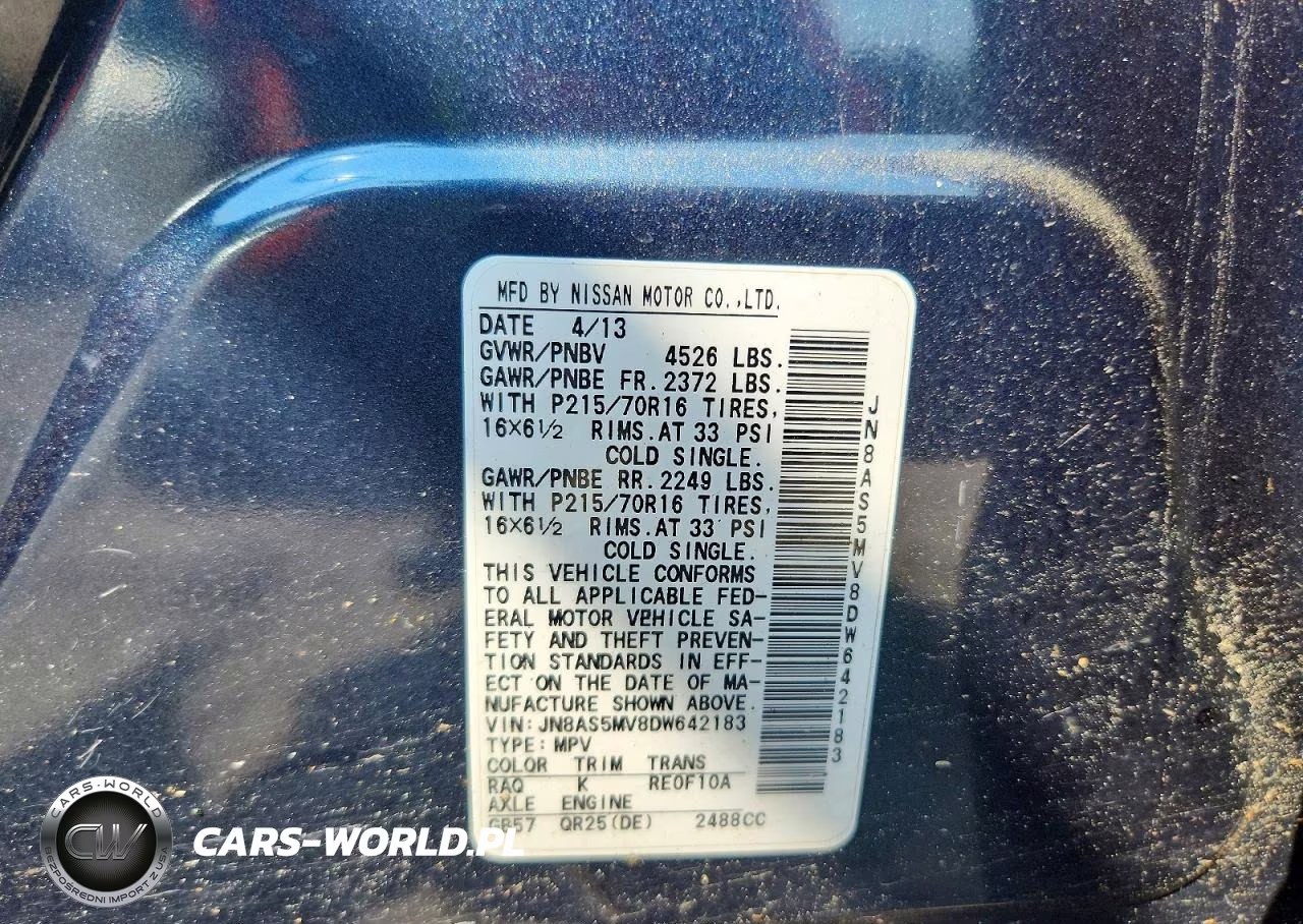 2013 Nissan Rogue S VIN:JN8AS5MV8DW642183 - 13