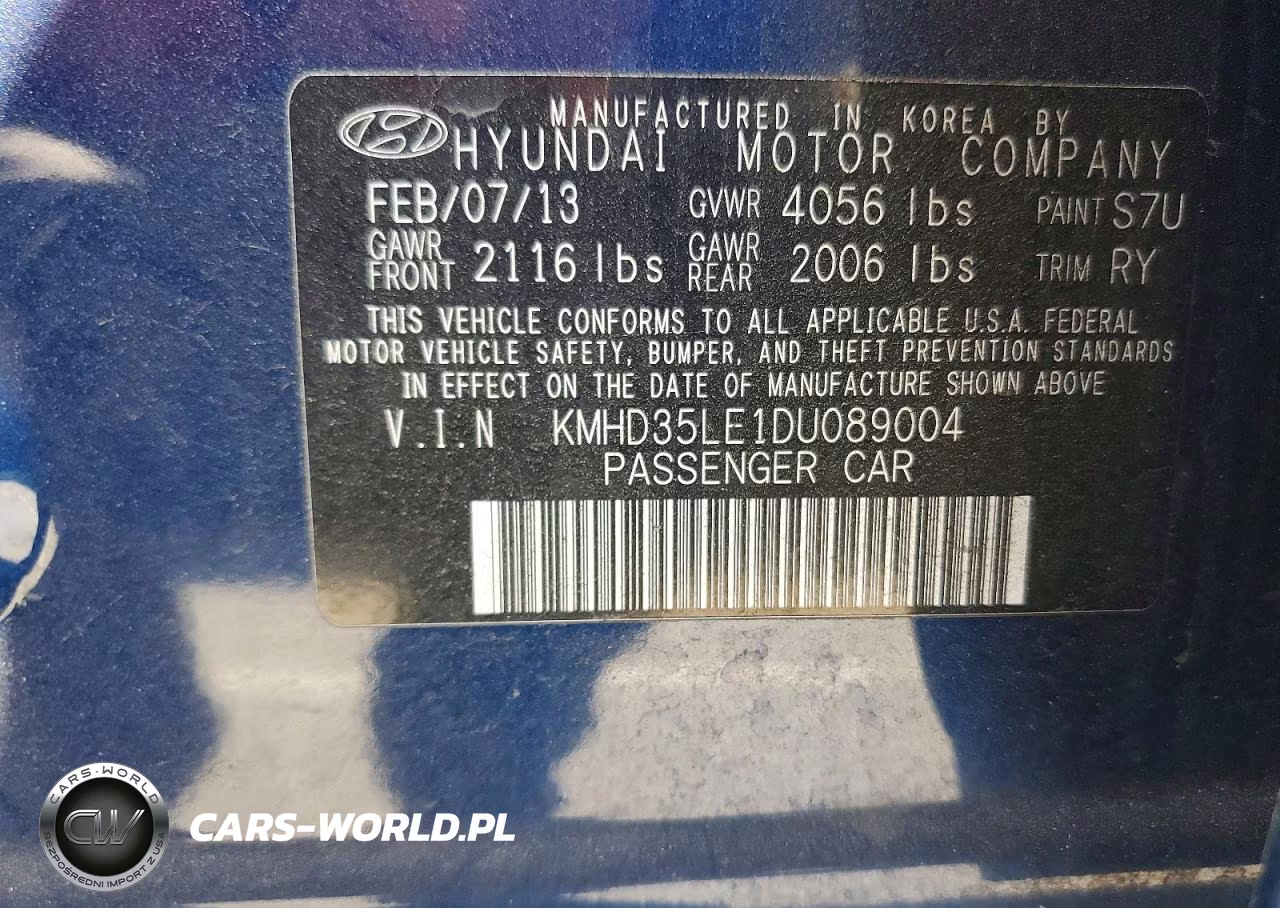 2013 Hyundai Elantra Gt Base VIN:KMHD35LE1DU089004 - 13