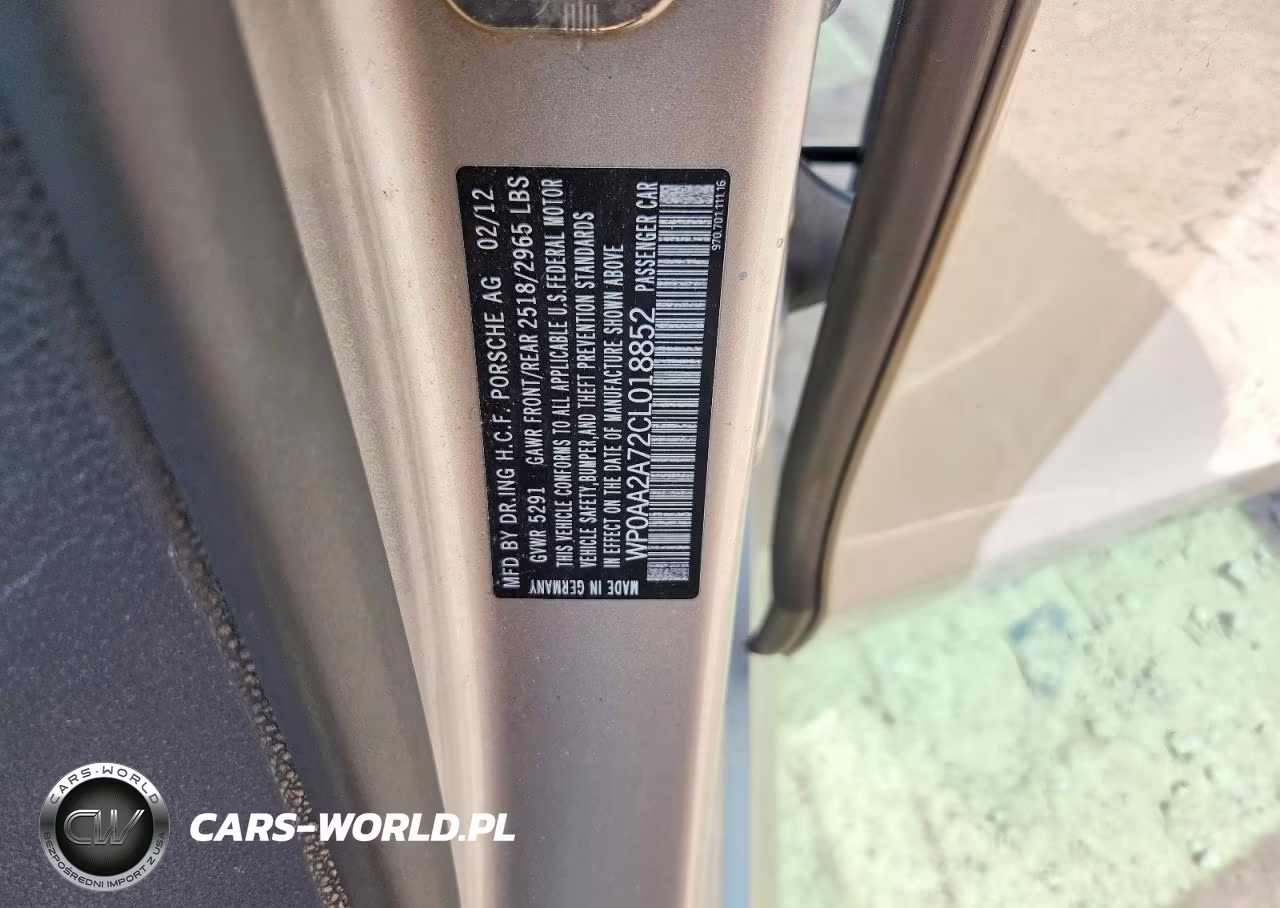 2012 Porsche Panemara 4 VIN:WP0AA2A72CL018852 - 12
