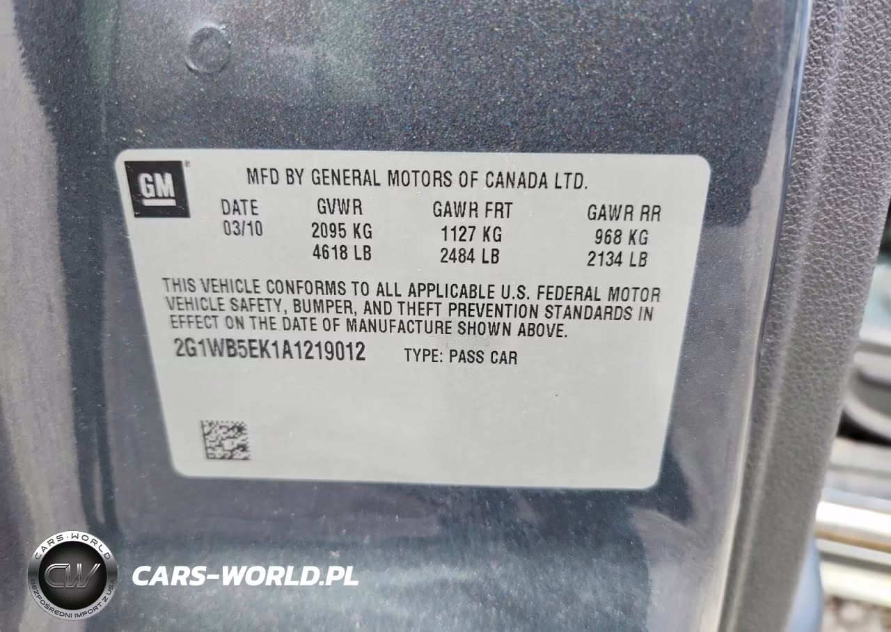 2010 Chevrolet Impala Lt VIN:2G1WB5EK1A1219012 - 12