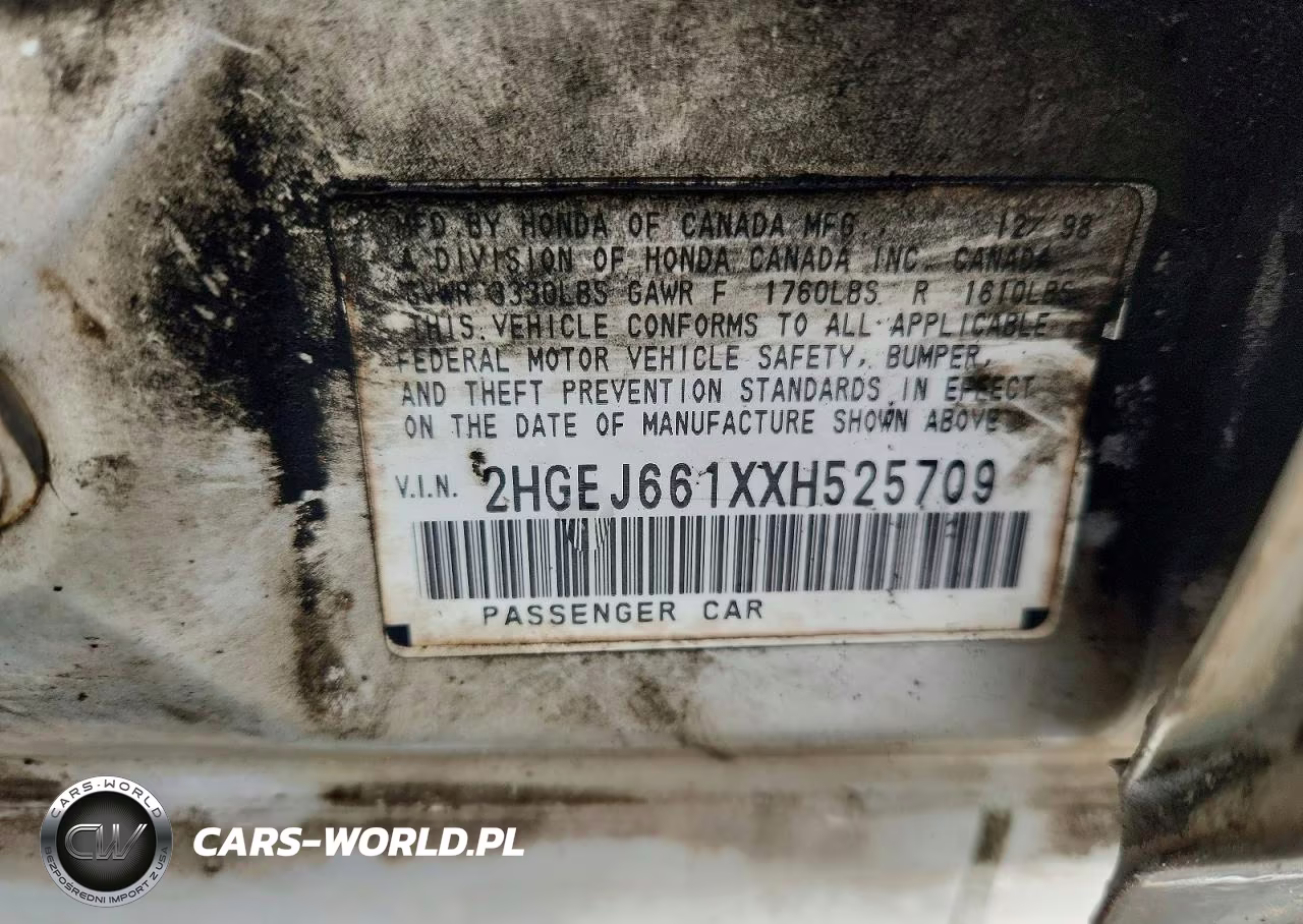 1999 Honda Civic Base VIN:2HGEJ661XXH525709 - 12