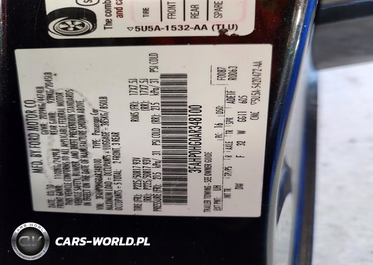 2010 Ford Fusion Se VIN:3FAHP0HG0AR348100 - 12