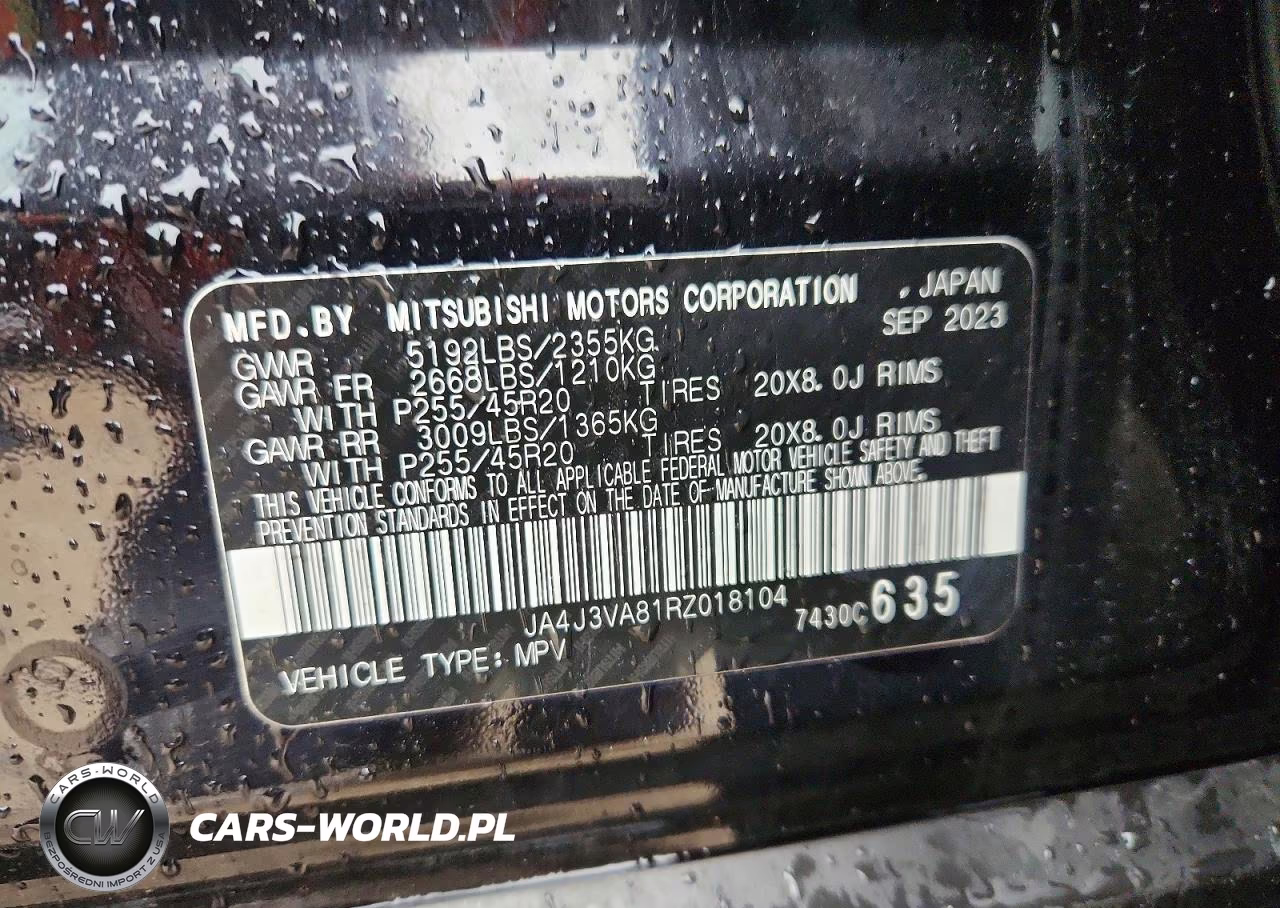 2024 Mitsubishi Outlander Se VIN:JA4J3VA81RZ018104 - 13
