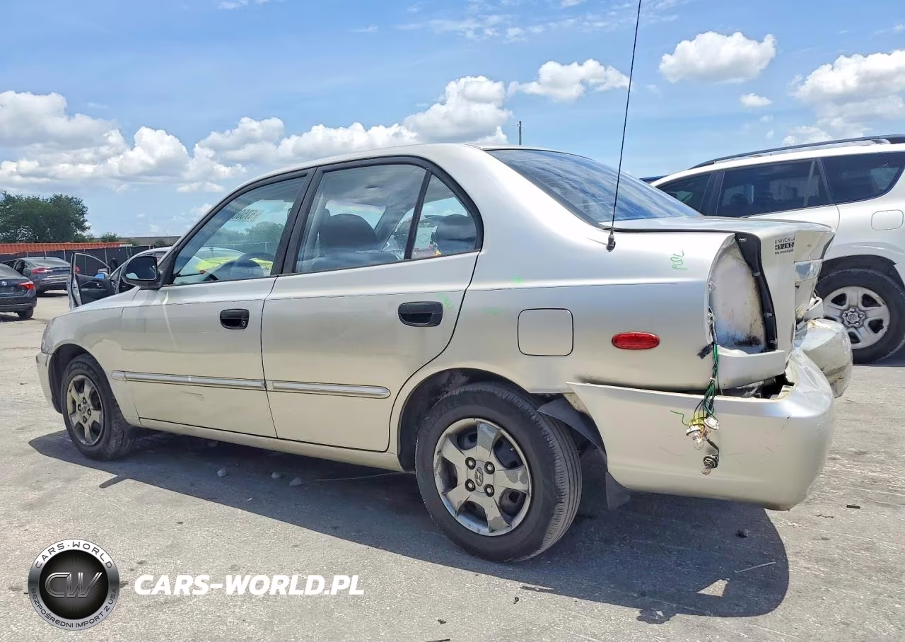 2002 Hyundai Accent Gl VIN:KMHCG45C42U308444 - 2