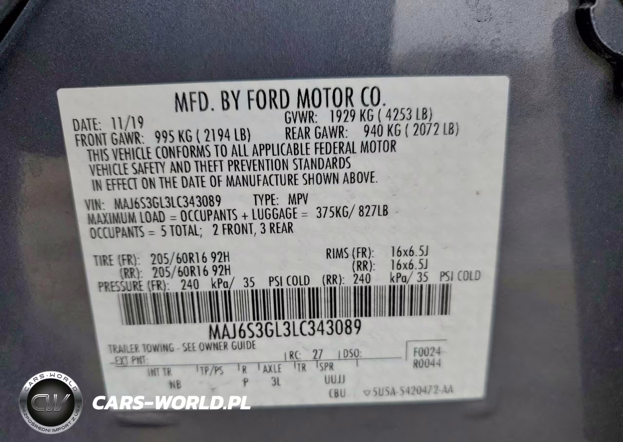 2020 Ford Ecosport Se VIN:MAJ6S3GL3LC343089 - 26