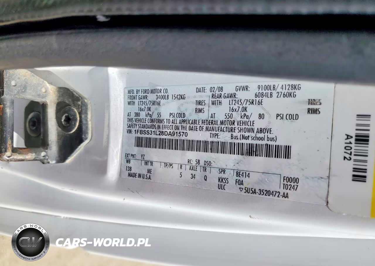 2008 Ford Econoline VIN:1FBSS31L28DA91570 - 13
