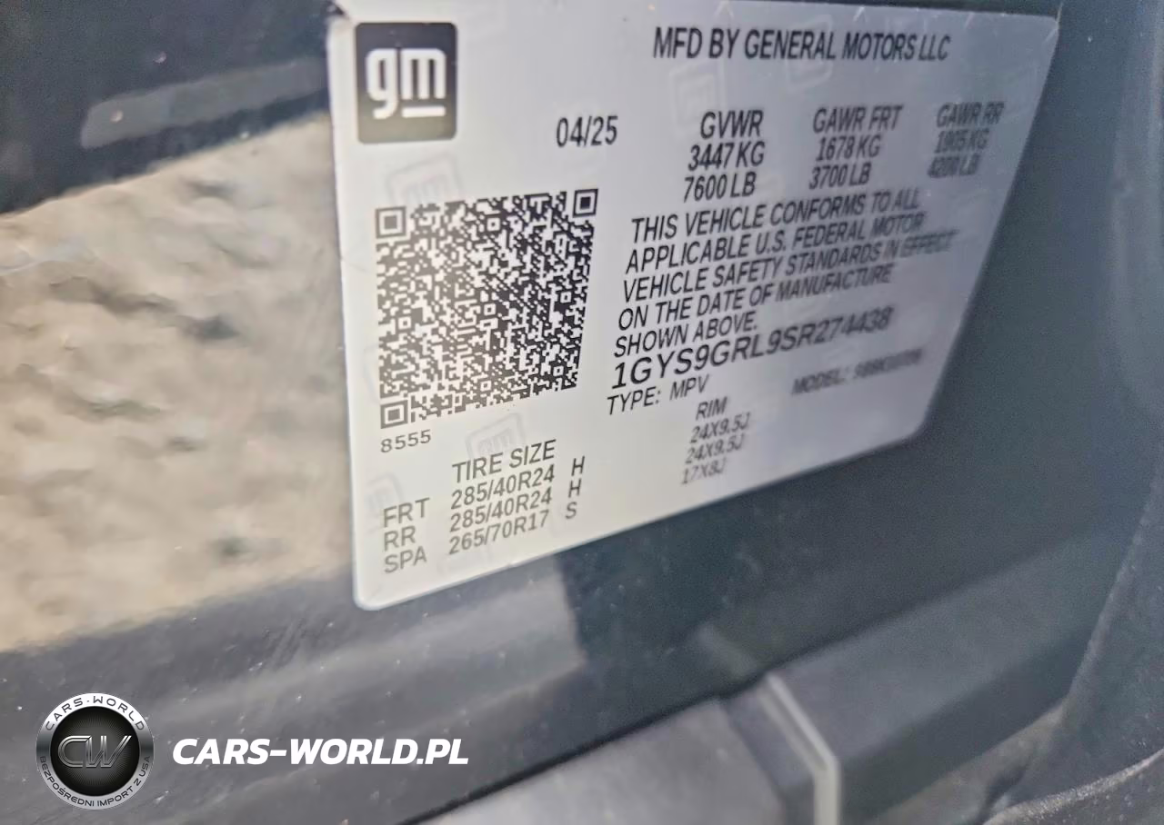 2025 Cadillac Escalade Sport Platinum VIN:1GYS9GRL9SR274438 - 14