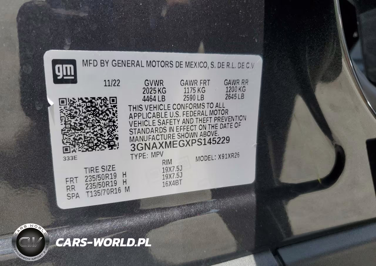 2023 Chevrolet Equinox Rs VIN:3GNAXMEGXPS145229 - 13