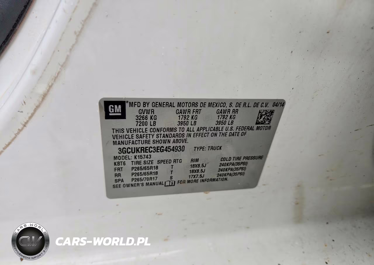 2014 Chevrolet Silverado K1500 Lt VIN:3GCUKREC3EG454930 - 12