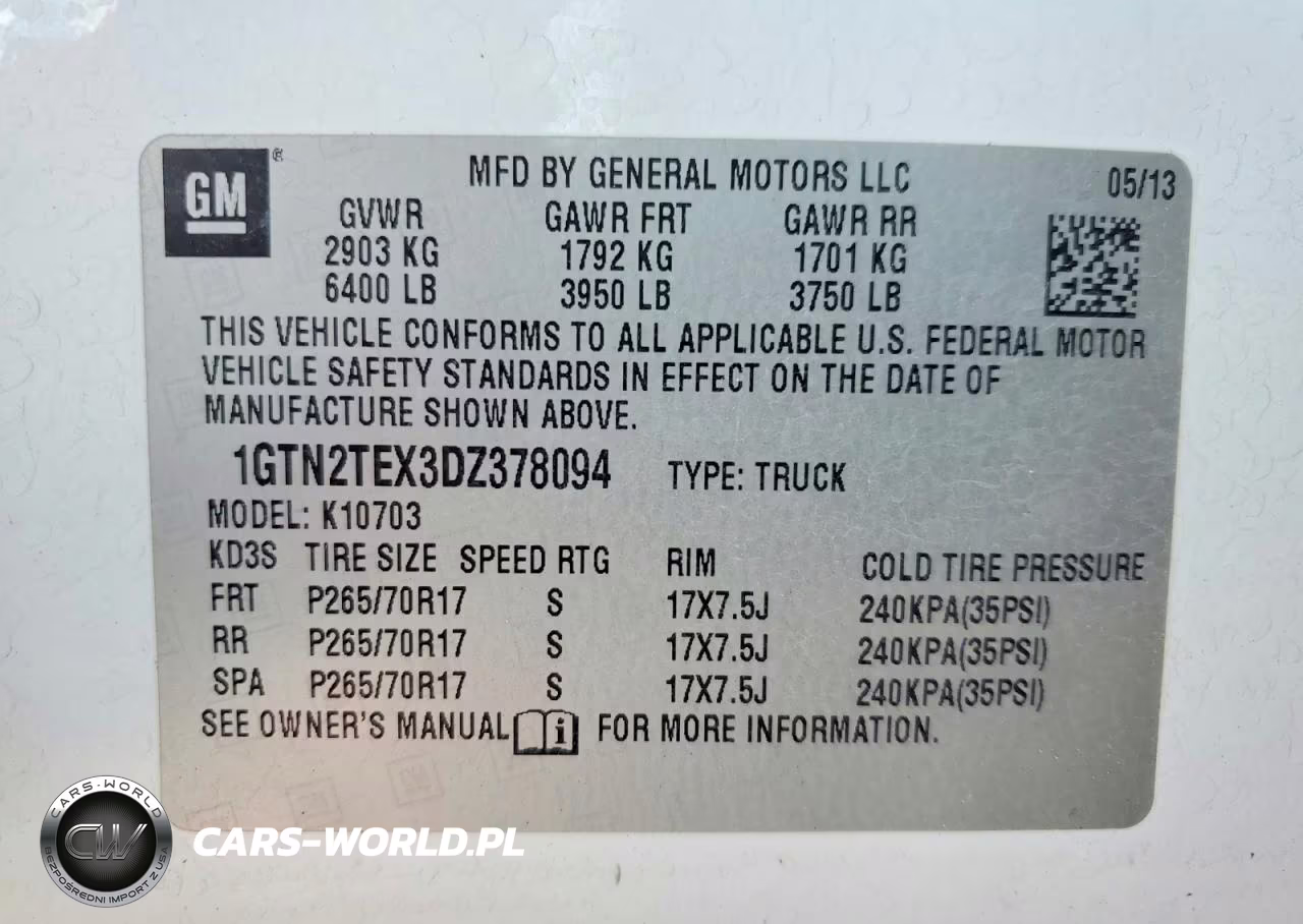 2013 GMC Sierra K1500 VIN:1GTN2TEX3DZ378094 - 12