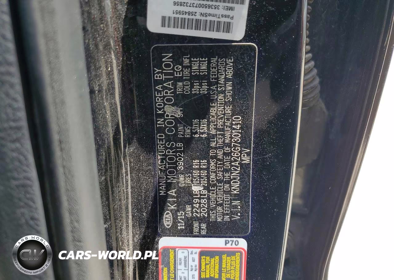 2016 Kia Soul Base VIN:KNDJN2A26G7301410 - 12