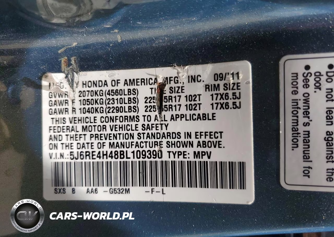 2011 Honda Cr-V Se VIN:5J6RE4H48BL109390 - 13