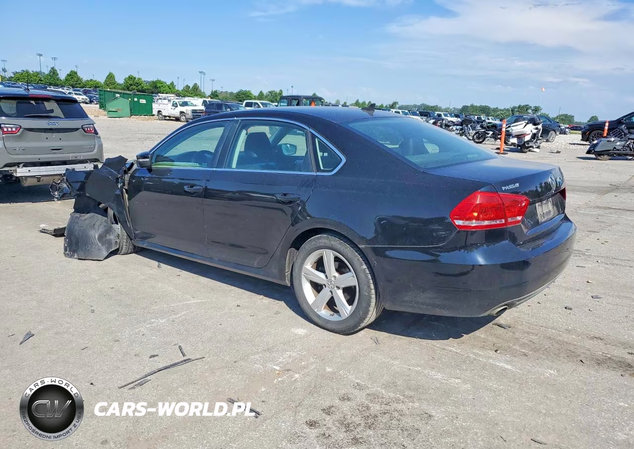 2013 Volkswagen Passat Se VIN:1VWBN7A30DC078324 - 2