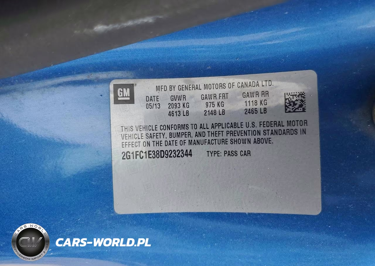 2013 Chevrolet Camaro Lt VIN:2G1FC1E38D9232344 - 12