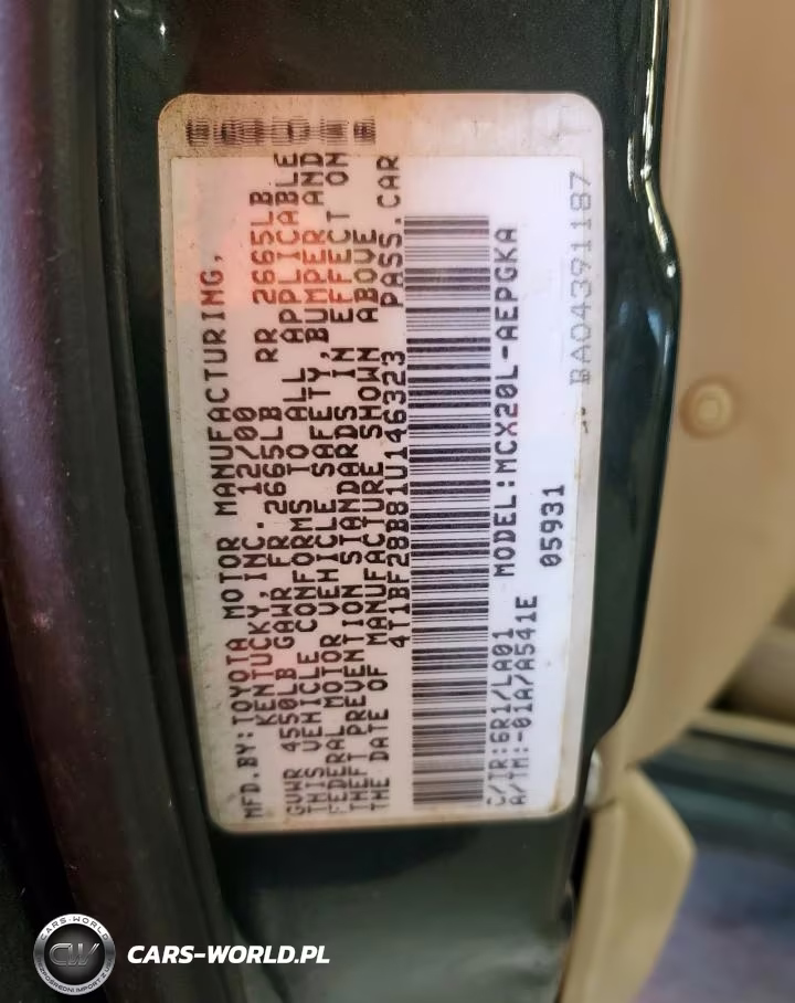 2001 Toyota Avalon Xl VIN:4T1BF28B81U146323 - 12