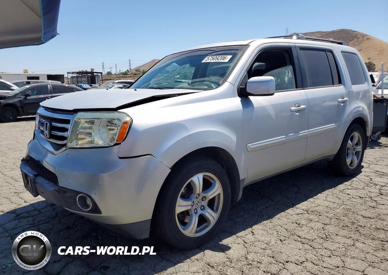 2012 Honda Pilot Exl VIN:5FNYF3H67CB004922 - 1
