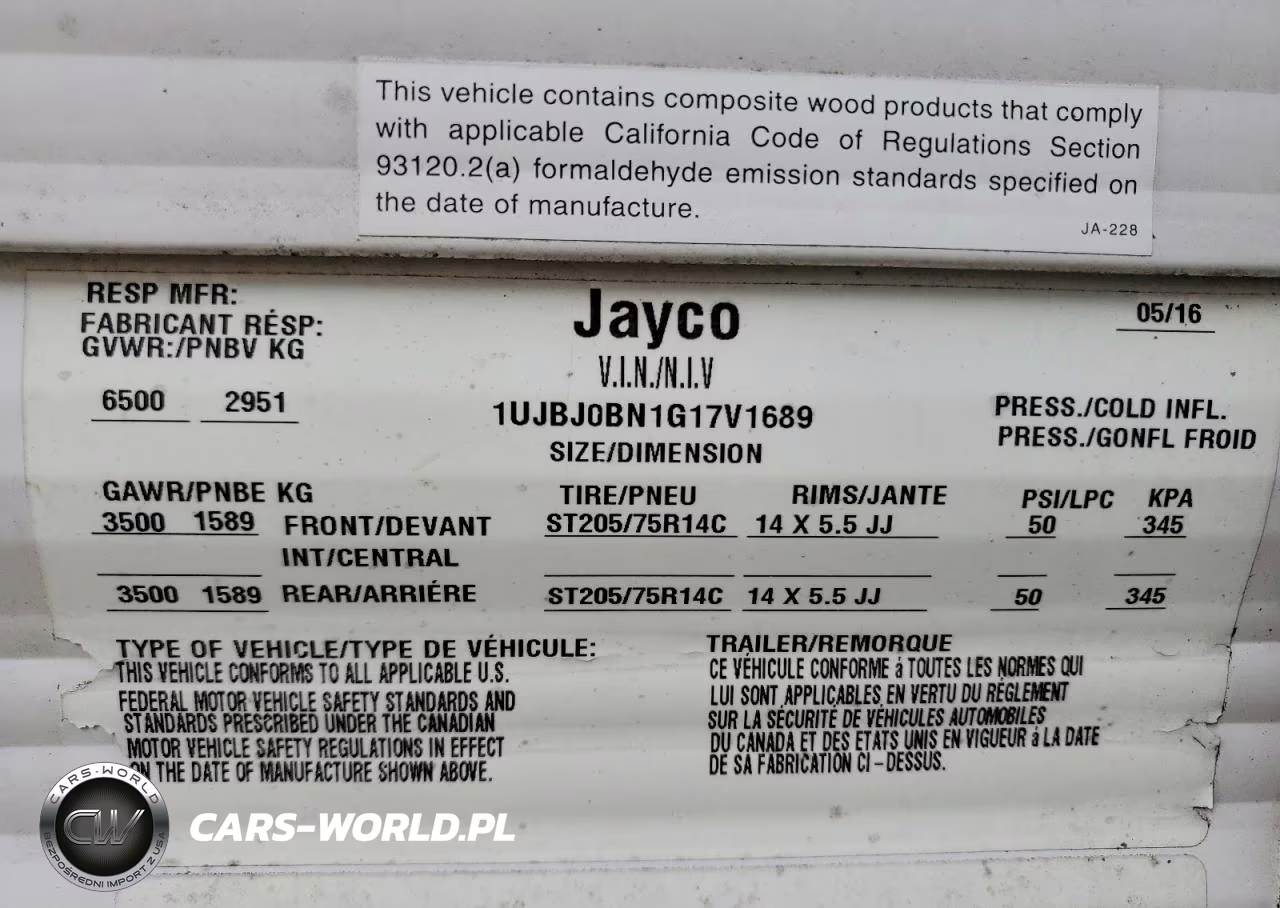 2016 Other Jayco Jayf VIN:1UJBJ0BN1G17V1689 - 10