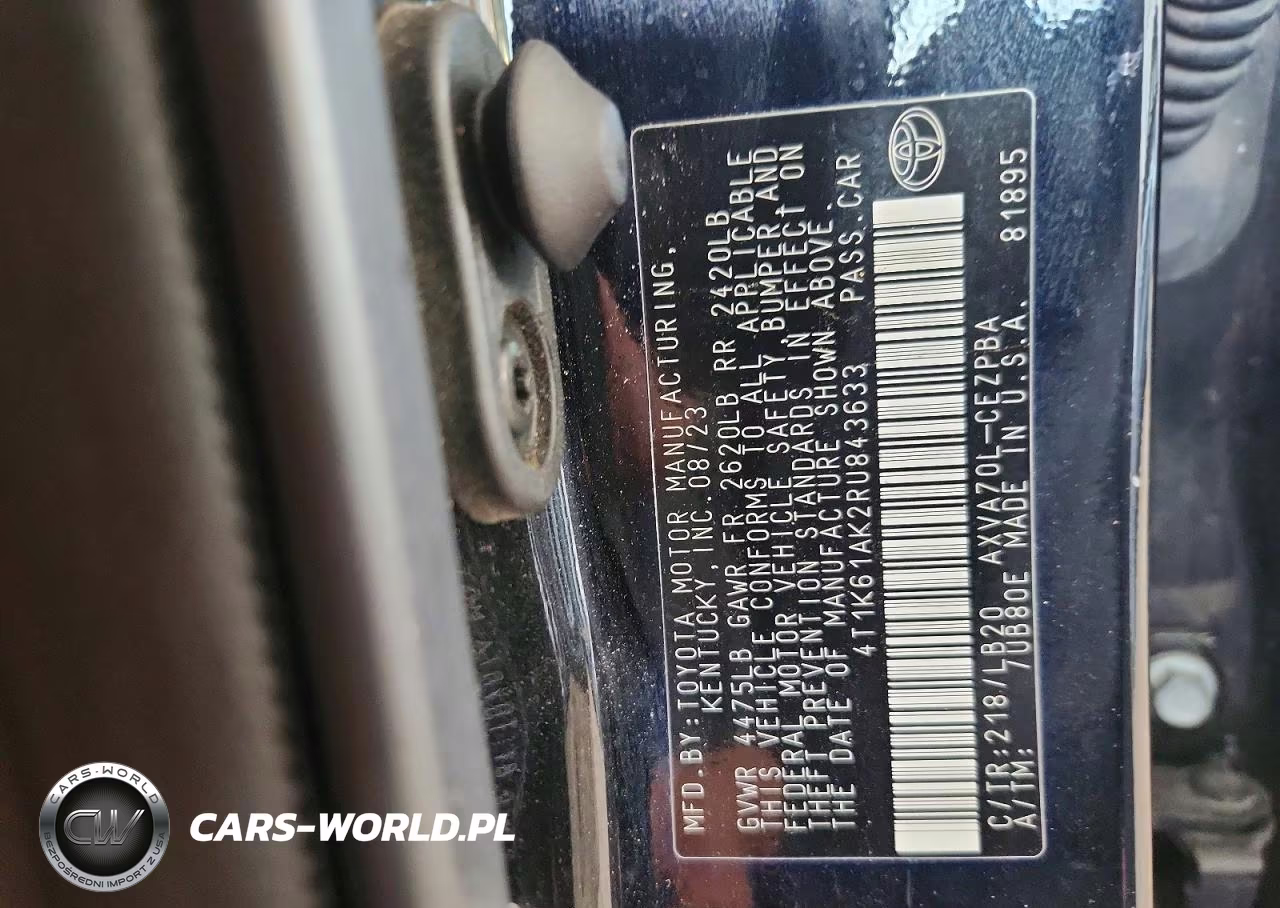 2024 Toyota Camry Xse VIN:4T1K61AK2RU843633 - 12