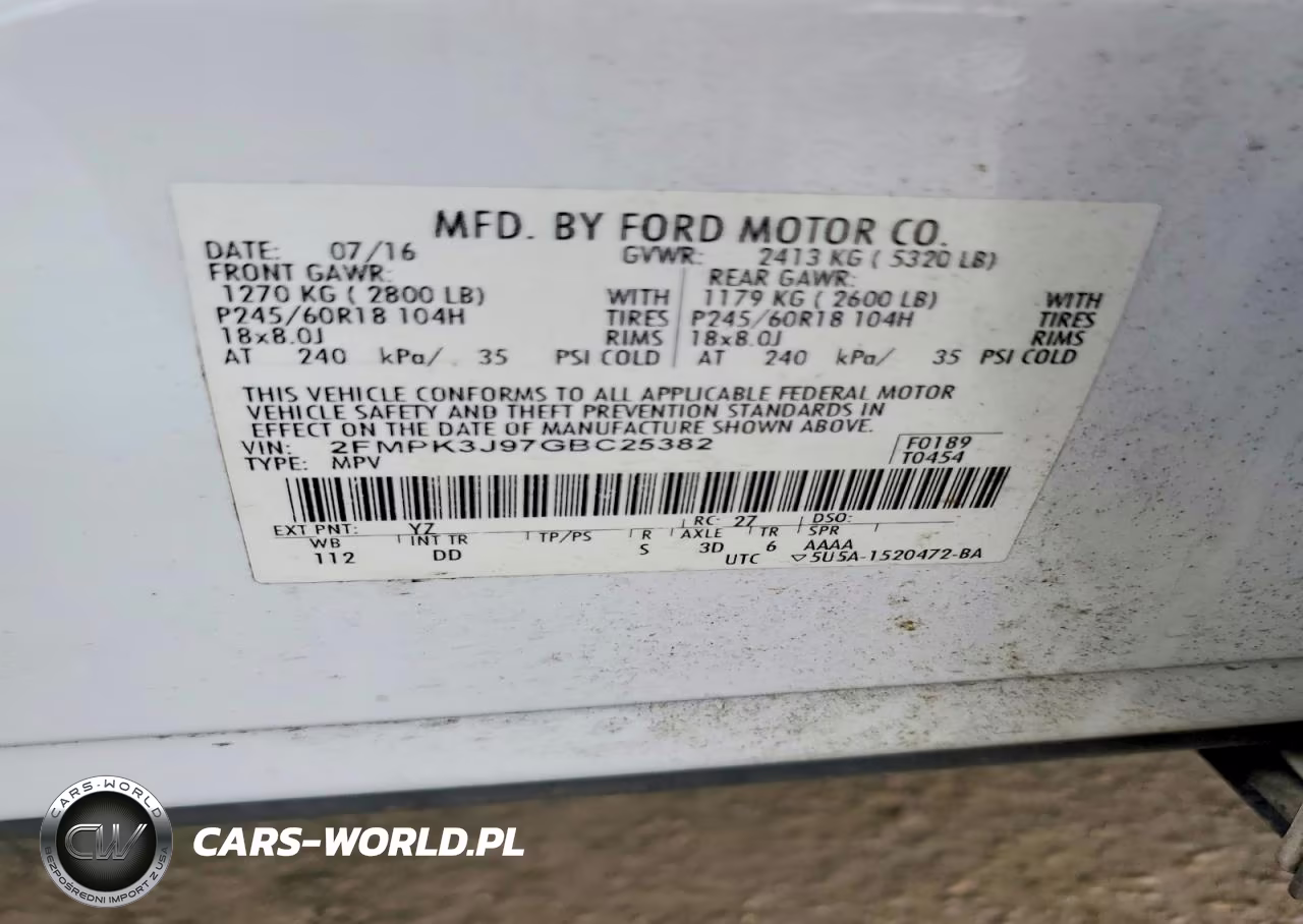 2016 Ford Edge Sel VIN:2FMPK3J97GBC25382 - 13