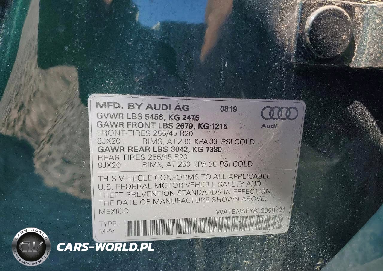 2020 Audi Q5 Premium Plus VIN:WA1BNAFY8L2008721 - 13